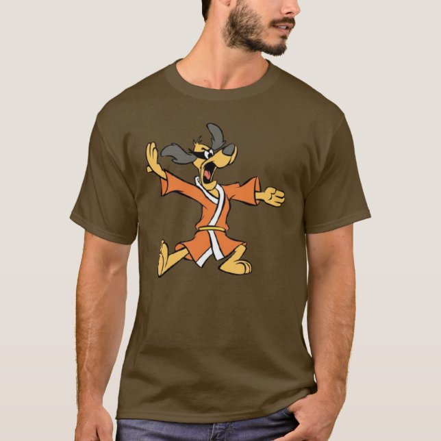 Karate Hund T Shirt (Framsida)