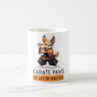 Karate Hund - The Art of Wag-fu! Kaffemugg