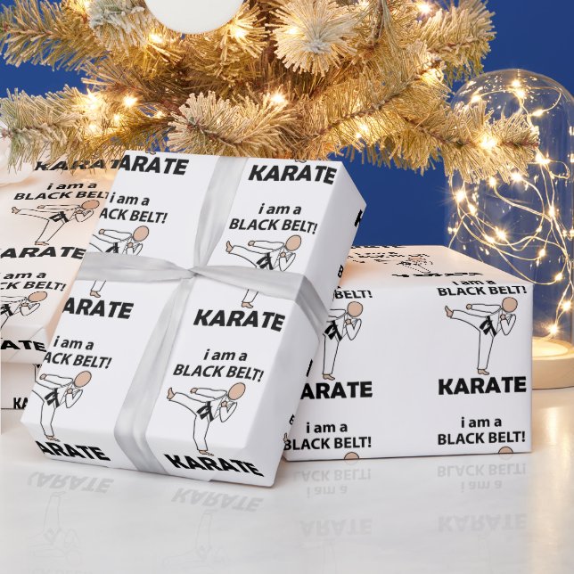 Karate I är A Black Bälte Karate Presentpapper (Helgdagar)