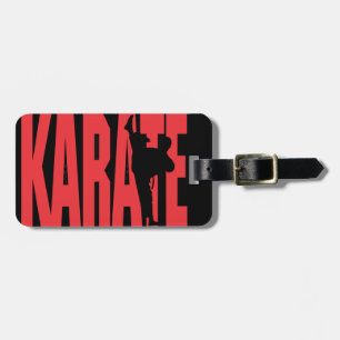 Karate in Red Bagagebricka