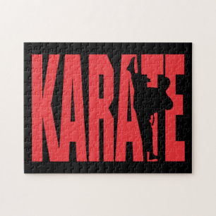 Karate in Red Pussel