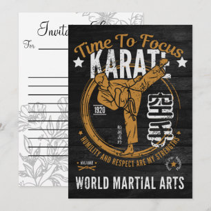 Karate-inbjudan till Brev Inbjudningar
