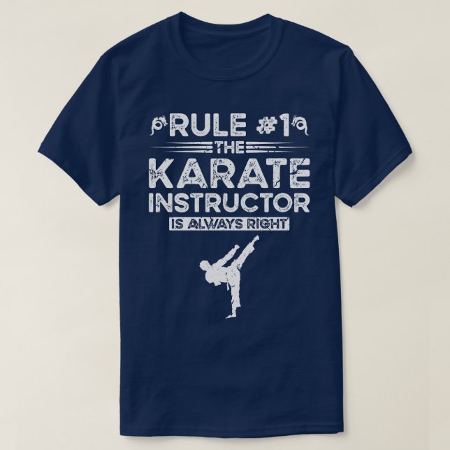 Karate Instructor Martial Arts Karateka T Shirt (Design framsida)