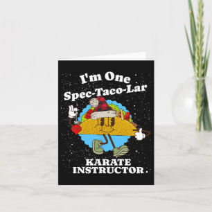 Karate Instruktor jul Funny Taco Pun Quote Kort