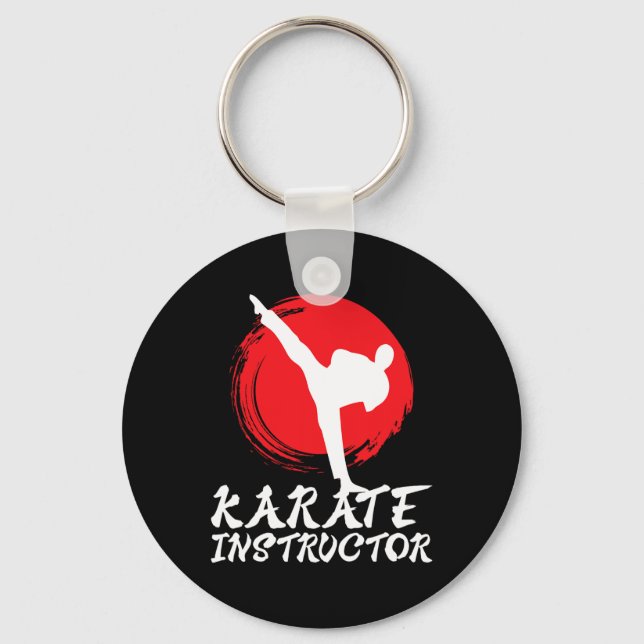 Karate Instruktor Karate Teacher Karate Instruktor Nyckelring (Framsida)