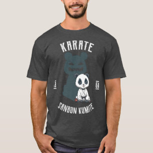 Karate Japan Panda Karate Japansk martialkonst T Shirt