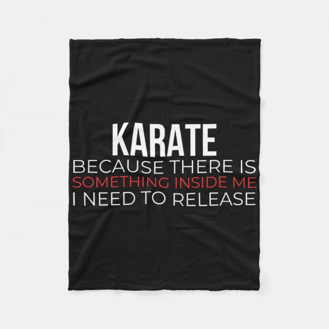 Karate Japansk martialkonst Shotokan Martial Arti Fleecefilt (Framsidan)