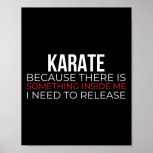 Karate Japansk martialkonst Shotokan Martial Arti Poster
