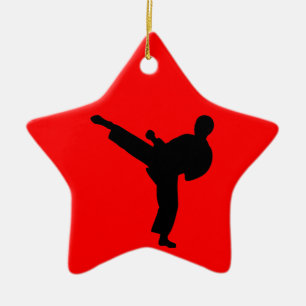 Karate Julgransprydnad Keramik