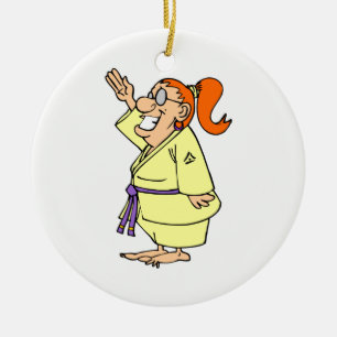 Karate Julgransprydnad Keramik