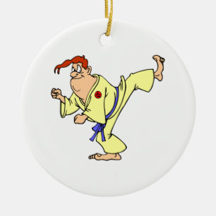 Karate Julgransprydnad Keramik