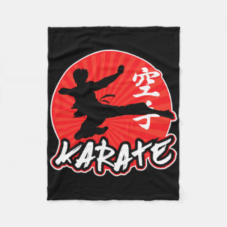 Karate Jumping Side Kick Japanska Fleecefilt