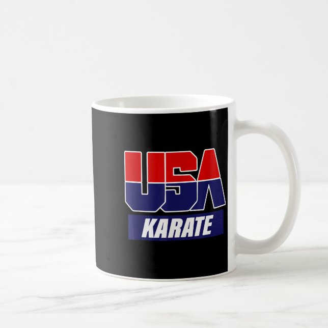 Karate kampsport 2021 USA Lag Kaffemugg (Höger)