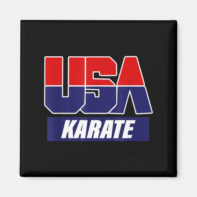 Karate kampsport 2021 USA Lag Magnet (Framsidan)