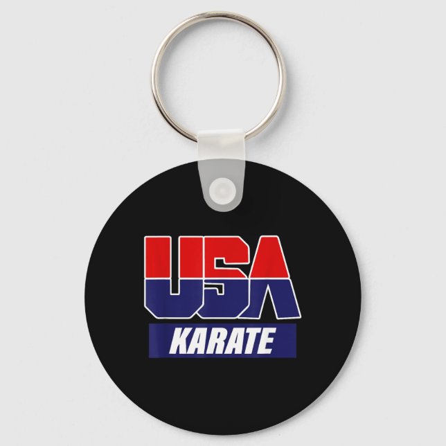 Karate kampsport 2021 USA Lag Nyckelring (Framsida)