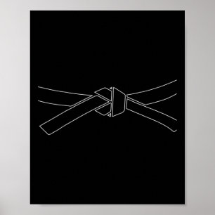 Karate kampsport Taekwondo svart bälte Kickboxin Poster