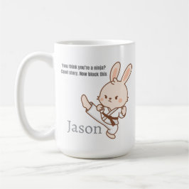 Karate Kanin Kaffe Mugg 