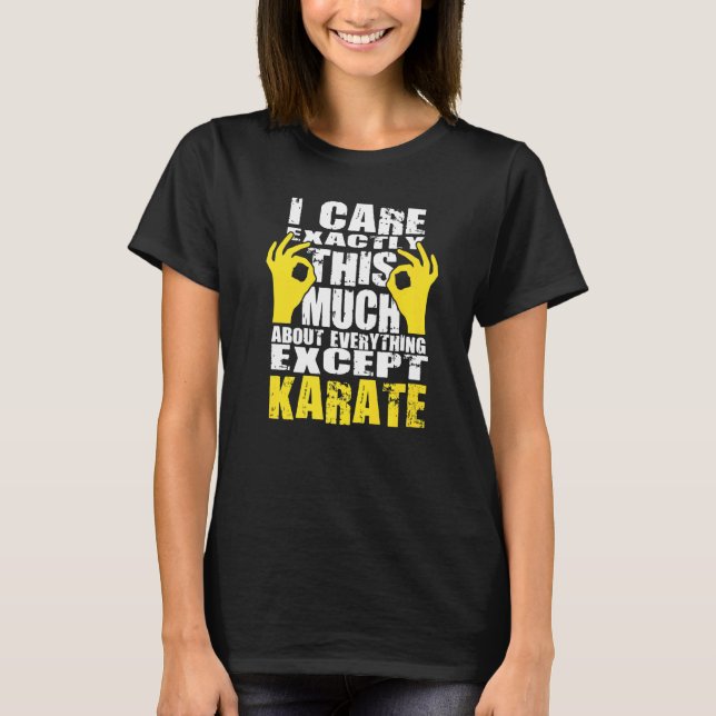 Karate Karate Design T Shirt (Framsida)