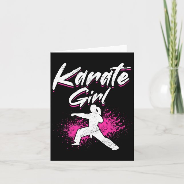 Karate Karate Girl Kort (Framsida)