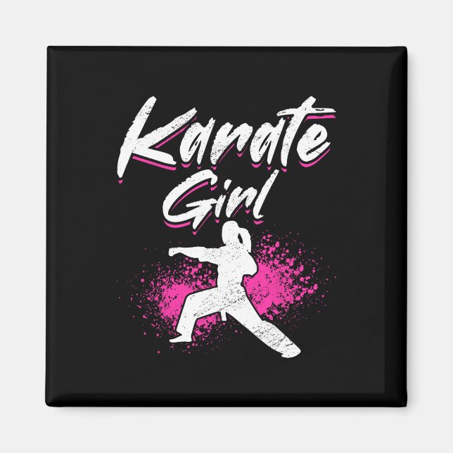 Karate Karate Girl Magnet (Framsidan)