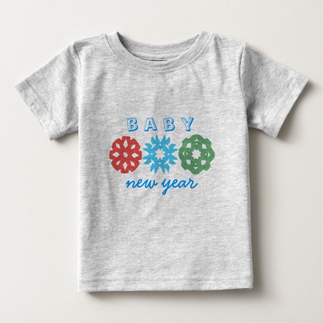 Karate Kat Baby nyår Tee Shirt (Framsida)
