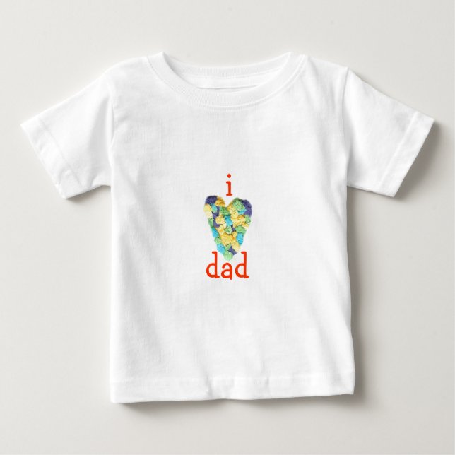 Karate Kat Grafik Jag-älskar-pappa Tee (Framsida)