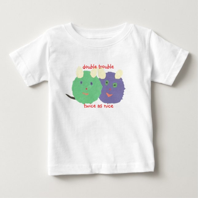 Karate Kat twin baby T Shirt (Framsida)