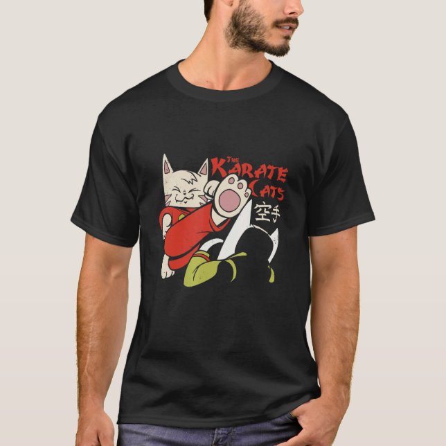 Karate katt t shirt (Framsida)