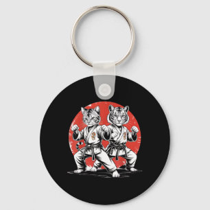 Karate Katt Tiger Karate Gi Karate Japanska Grejer Nyckelring