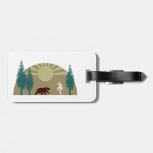 Karate Kick Bear Bagagebricka