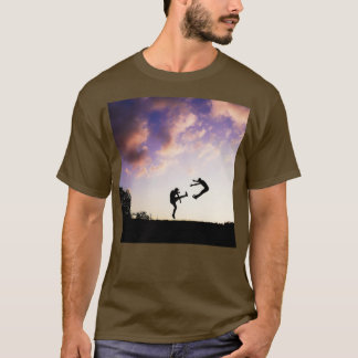 Karate kick by the dusk 1 t shirt