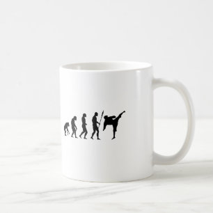 karate kick evolution kaffemugg