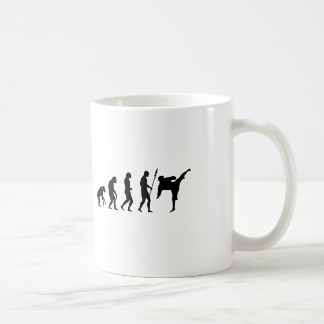 karate kick evolution kaffemugg (Höger)