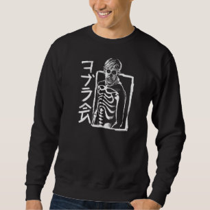 Karate Kid Brushed Johnny Skeleton med Kanji Lång Ärmad Tröja