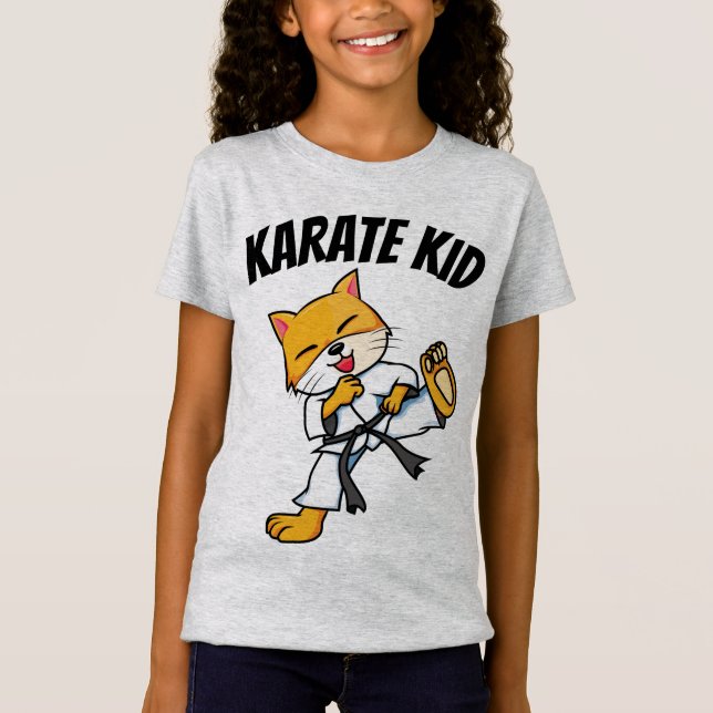 KARATE KID KIDS CAT T-SHIRTS (Framsida)