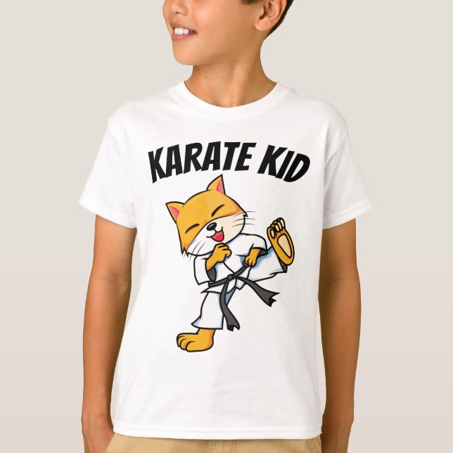 KARATE KID KIDS CAT T-SHIRTS (Framsida)