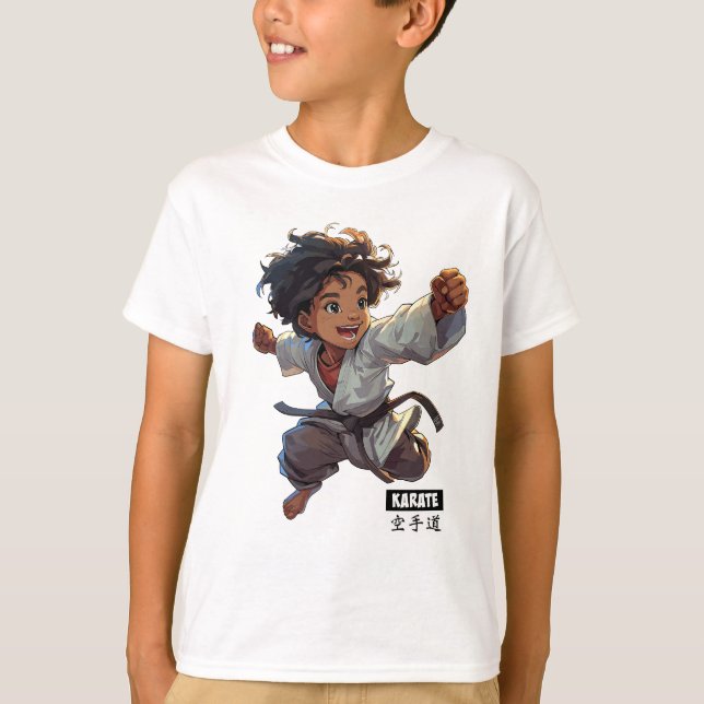 Karate Kid w/ord T Shirt (Framsida)