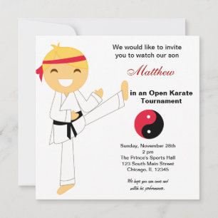 Karate Kids Tournament Inbjudningar