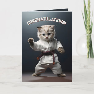 Karate Kitten Tack Kort