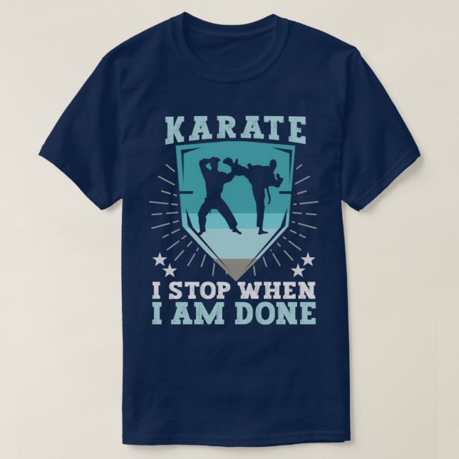 Karate Kmpfer Martial Arts Karate Trainer T Shirt (Design framsida)