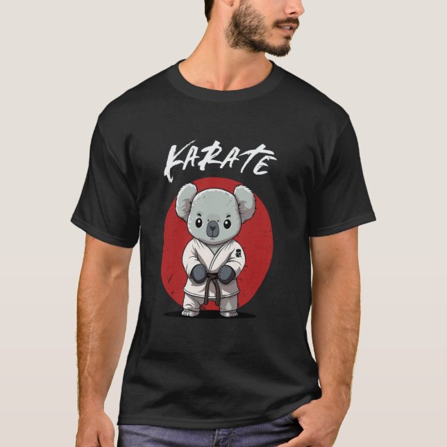 Karate Koala Karateka - Kid Karateka Koala T Shirt (Framsida)
