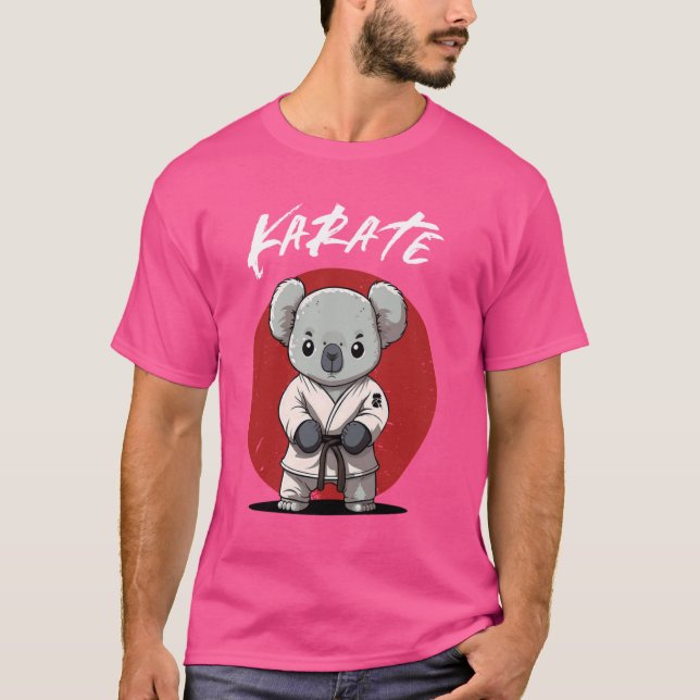Karate Koala Karateka - Kid Karateka Koala T Shirt (Framsida)