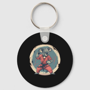 Karate Koala-motiv Taekwondo Jiu-jitsu Mma Kickbox Nyckelring