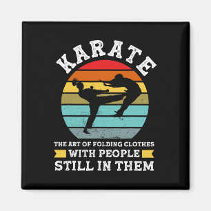 Karate Konsten Att Vikta Kläder Kampsport Magnet
