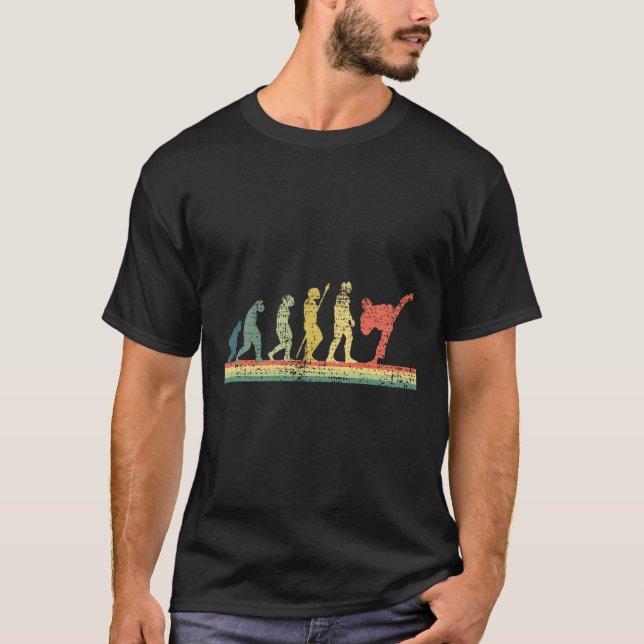Karate Kung fu Material Arts T Shirt (Framsida)