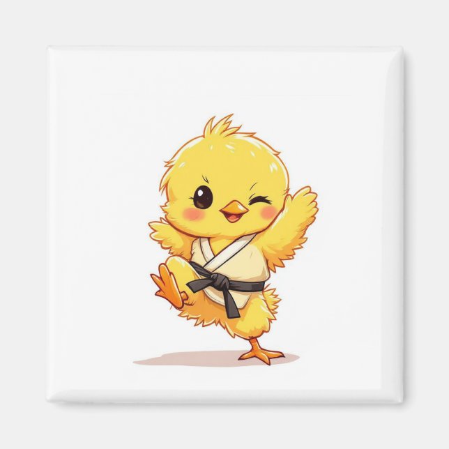 Karate Kyckling Magnet  (Framsidan)