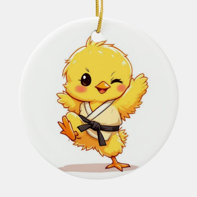 Karate Kyckling Ornament (Framsidan)