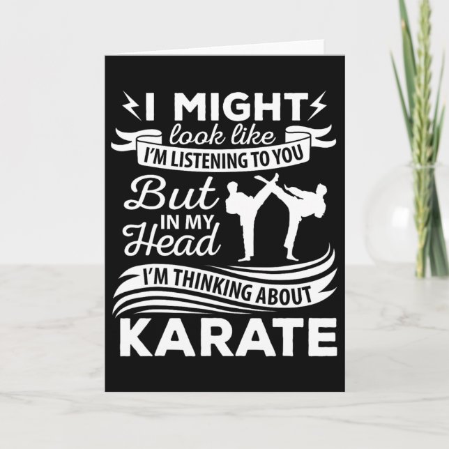 Karate lärare Karateka Student Kampsport Förening Kort (Framsida)