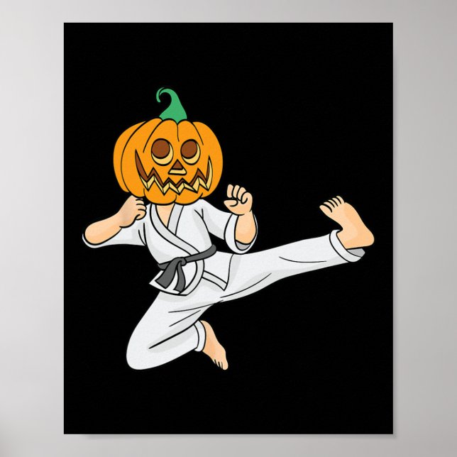 Karate Lazy Halloween Costume Coola Martial Arts P Poster (Framsidan)