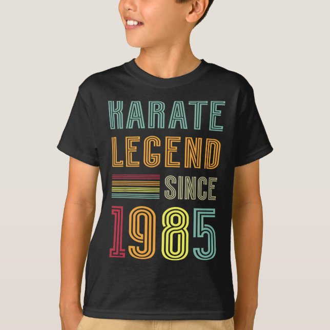 Karate Legend 1985 40 Year Sport Coach 40th Birthd T Shirt (Framsida)